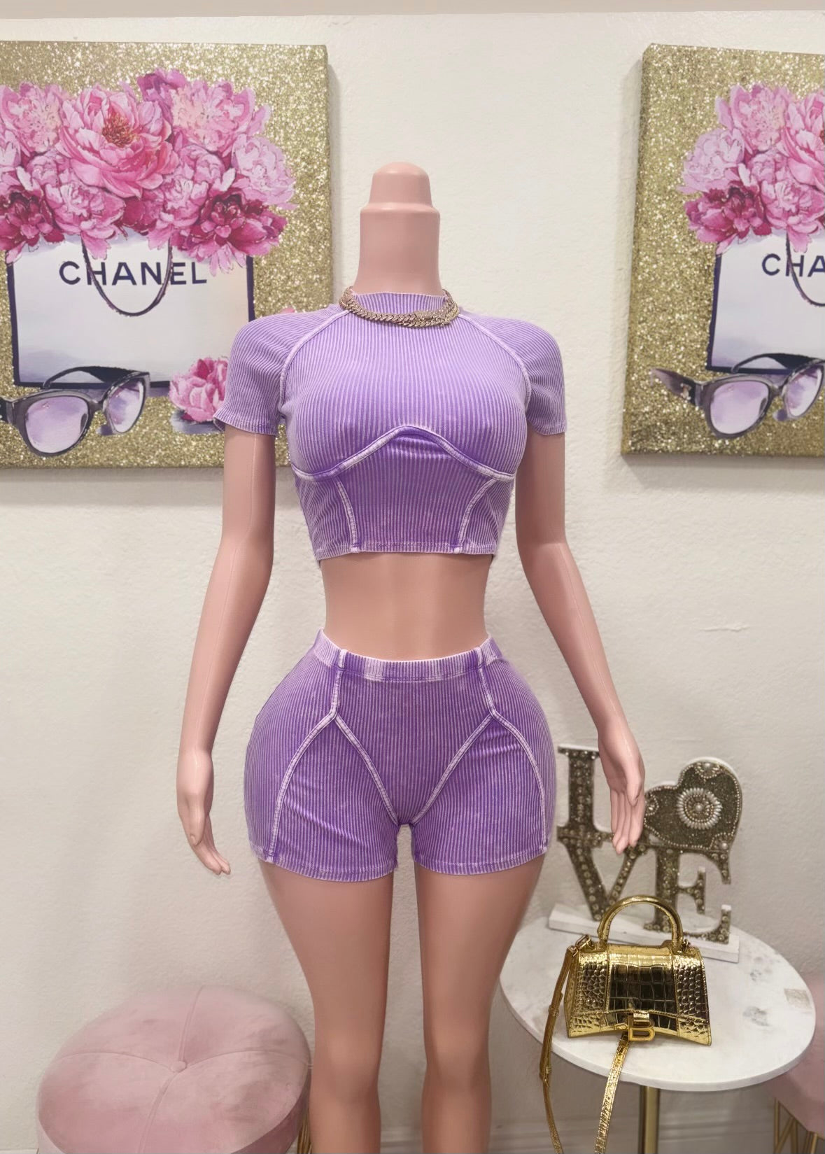 Purple Short Set