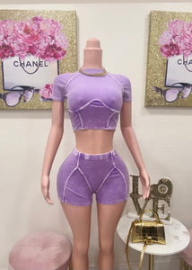 Purple Short Set