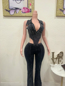 Black Pant Set