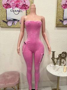 Unstoppable Basic Pink Jumpsuit